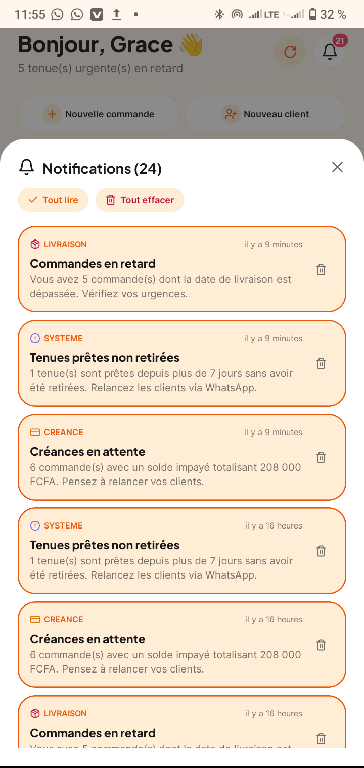 Notifications & Alertes